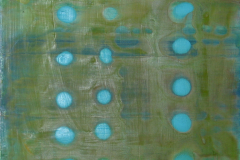Kreise_2006_Türkise-Punkte_36x42cm_vorhanden