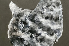 Henne-sw-23-Acryl-auf-Nessel-30-x-40-cm